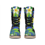 Tropical Keel-Billed Toucan Print Winter Boots
