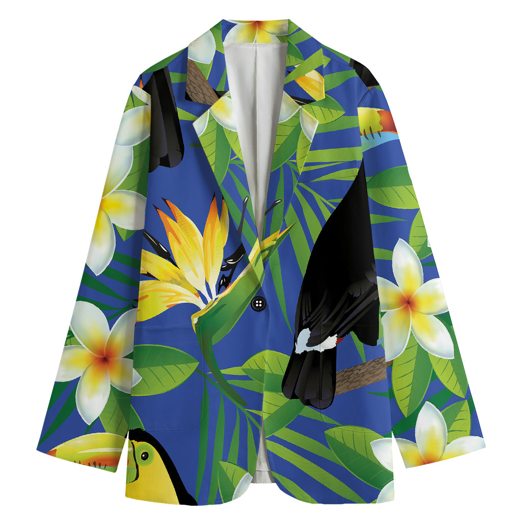 Tropical Keel-Billed Toucan Print Women's Blazer