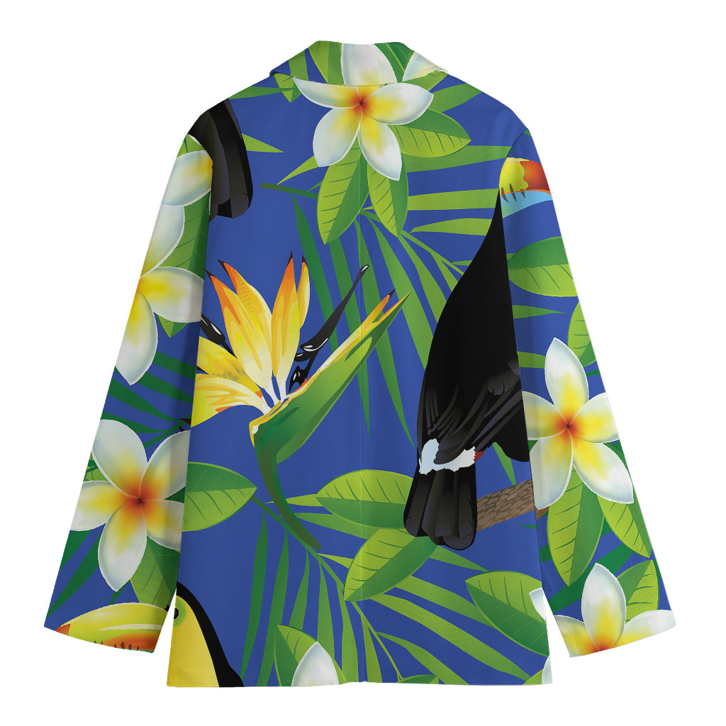 Tropical Keel-Billed Toucan Print Women's Blazer