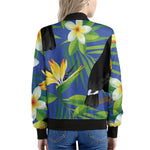 Tropical Keel-Billed Toucan Print Women's Bomber Jacket