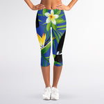 Tropical Keel-Billed Toucan Print Women's Capri Leggings