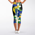 Tropical Keel-Billed Toucan Print Women's Capri Leggings