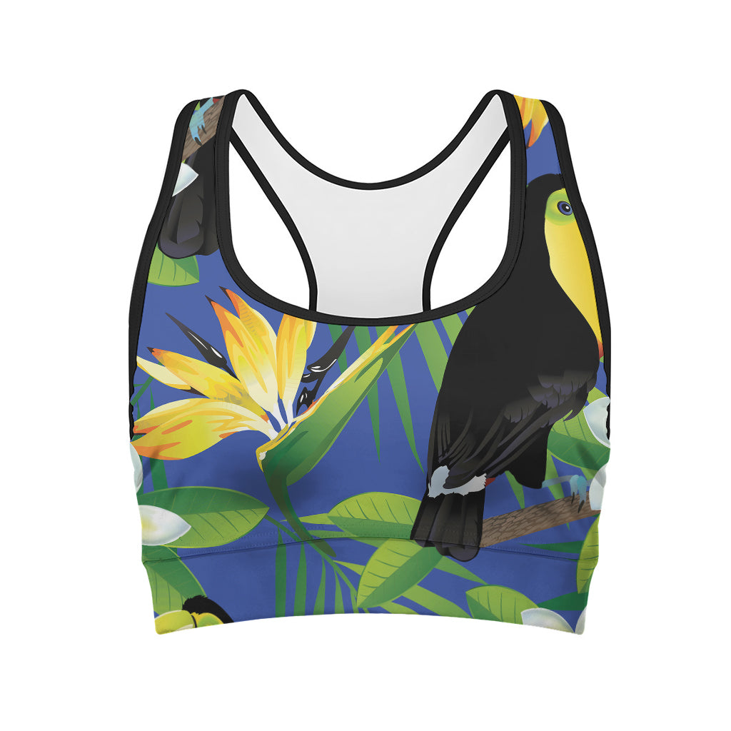 Tropical Keel-Billed Toucan Print Women's Sports Bra