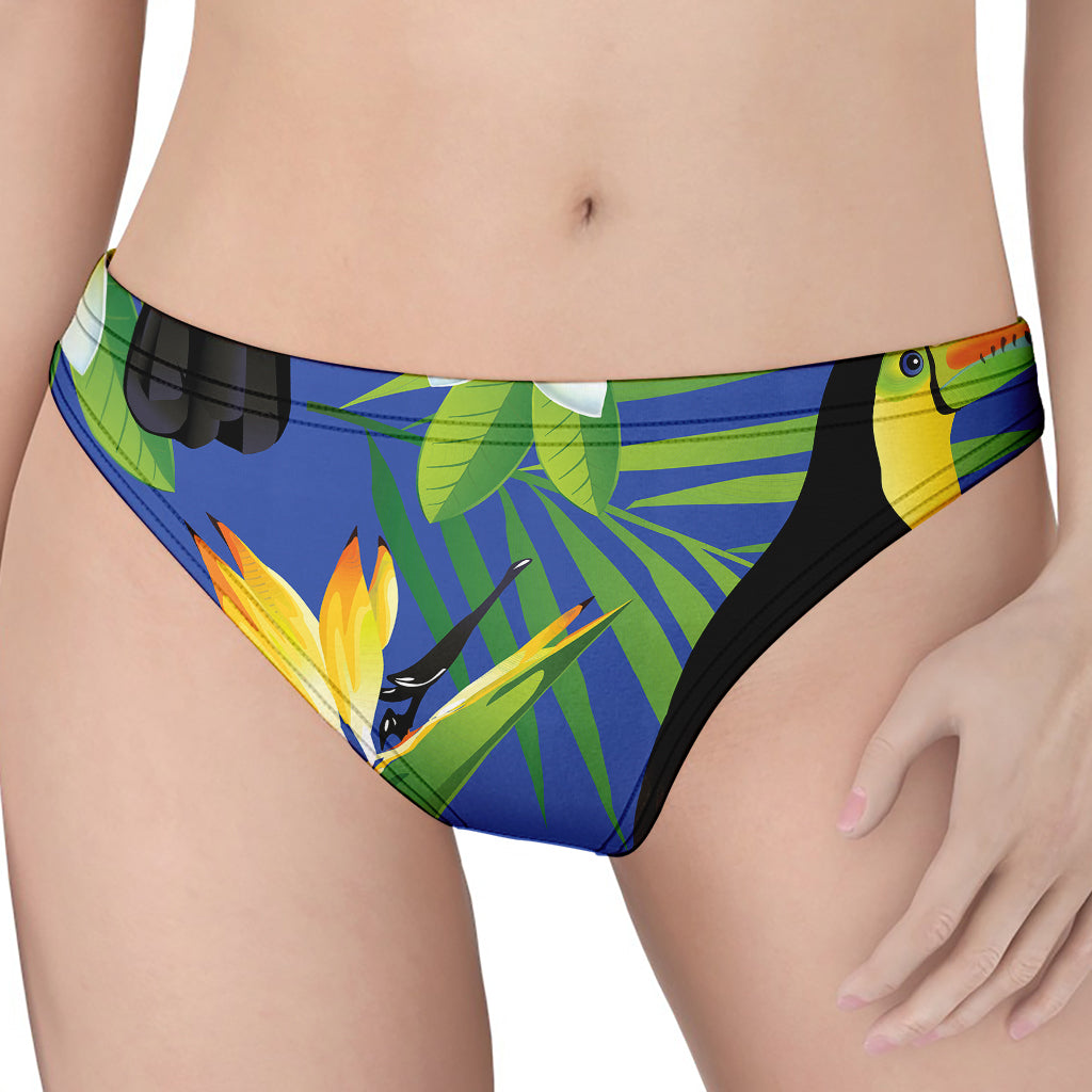 Tropical Keel-Billed Toucan Print Women's Thong