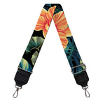 Tropical Leaf And Hawaiian Flower Print Bag Strap