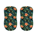 Tropical Leaf And Hawaiian Flower Print Bar Stool Covers