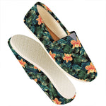 Tropical Leaf And Hawaiian Flower Print Casual Shoes
