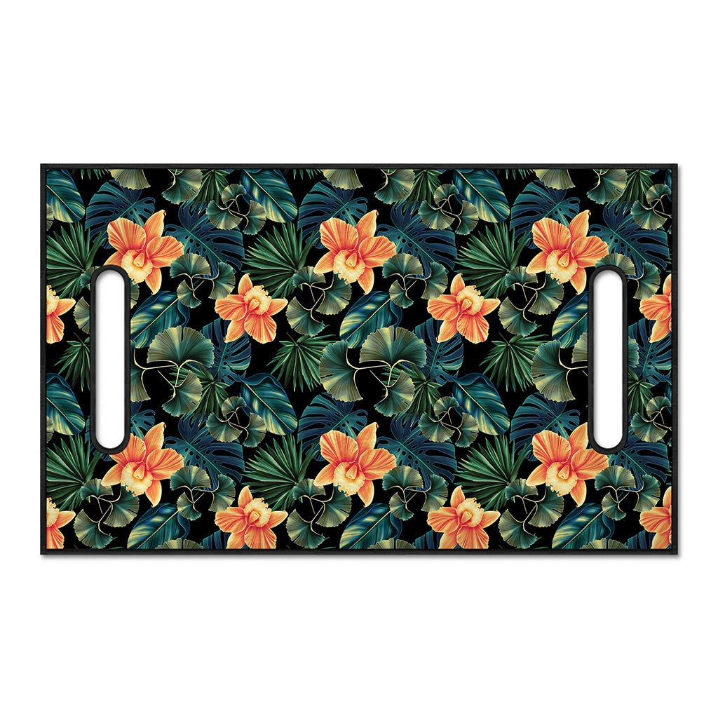 Tropical Leaf And Hawaiian Flower Print Golf Cart Seat Cover