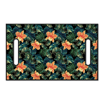 Tropical Leaf And Hawaiian Flower Print Golf Cart Seat Cover