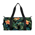 Tropical Leaf And Hawaiian Flower Print Gym Bag