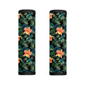 Tropical Leaf And Hawaiian Flower Print Handle Covers