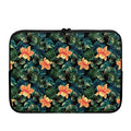 Tropical Leaf And Hawaiian Flower Print Laptop Sleeve