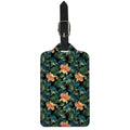 Tropical Leaf And Hawaiian Flower Print Luggage Tag