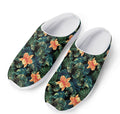 Tropical Leaf And Hawaiian Flower Print Mesh Casual Shoes