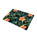 Tropical Leaf And Hawaiian Flower Print Pet Cooling Mat Cover