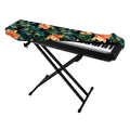 Tropical Leaf And Hawaiian Flower Print Piano Keyboard Cover