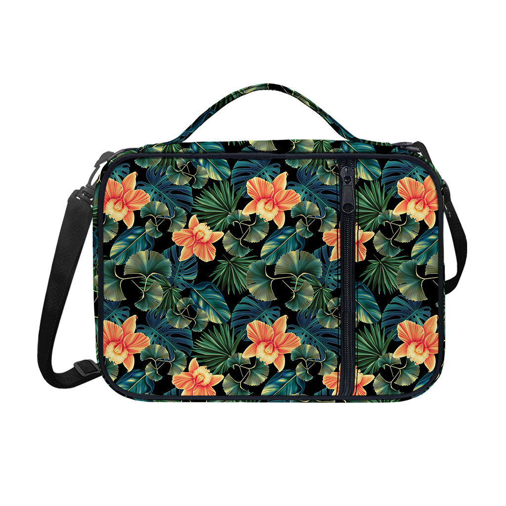 Tropical Leaf And Hawaiian Flower Print Shoulder Strap Bible Bag