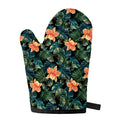 Tropical Leaf And Hawaiian Flower Print Single Oven Mitt