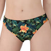 Tropical Leaf And Hawaiian Flower Print Women's Panties