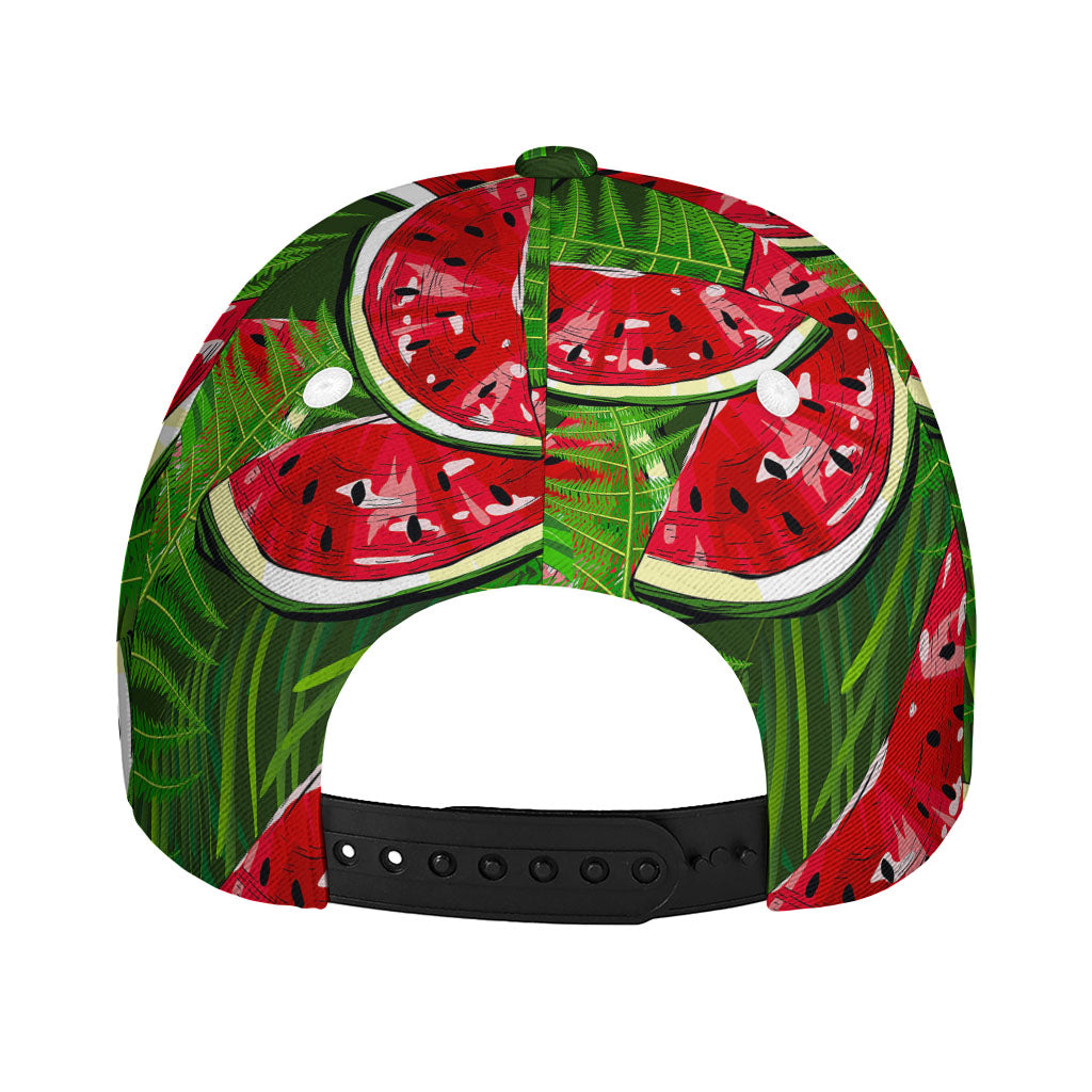 Tropical Leaf Watermelon Pattern Print Baseball Cap