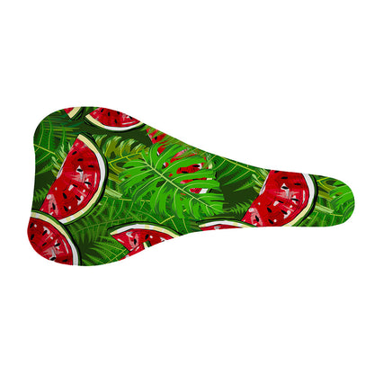 Tropical Leaf Watermelon Pattern Print Bicycle Seat Cover