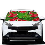 Tropical Leaf Watermelon Pattern Print Car Windshield Snow Cover