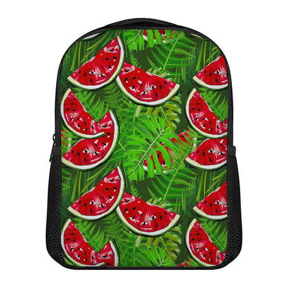 Tropical Leaf Watermelon Pattern Print Casual Backpack