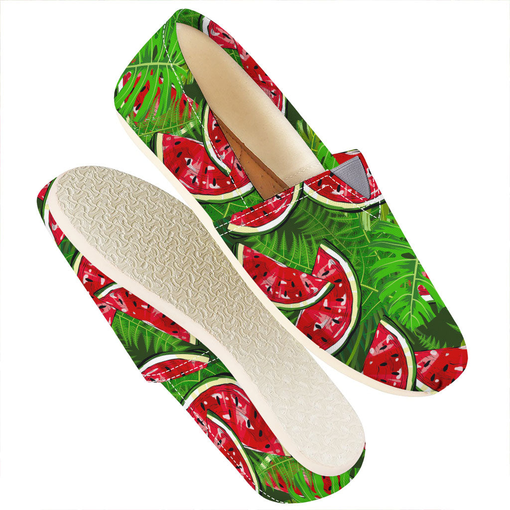 Tropical Leaf Watermelon Pattern Print Casual Shoes