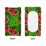 Tropical Leaf Watermelon Pattern Print Changing Pad Cover