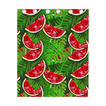 Tropical Leaf Watermelon Pattern Print Curtain