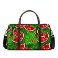Tropical Leaf Watermelon Pattern Print Duffel Bag