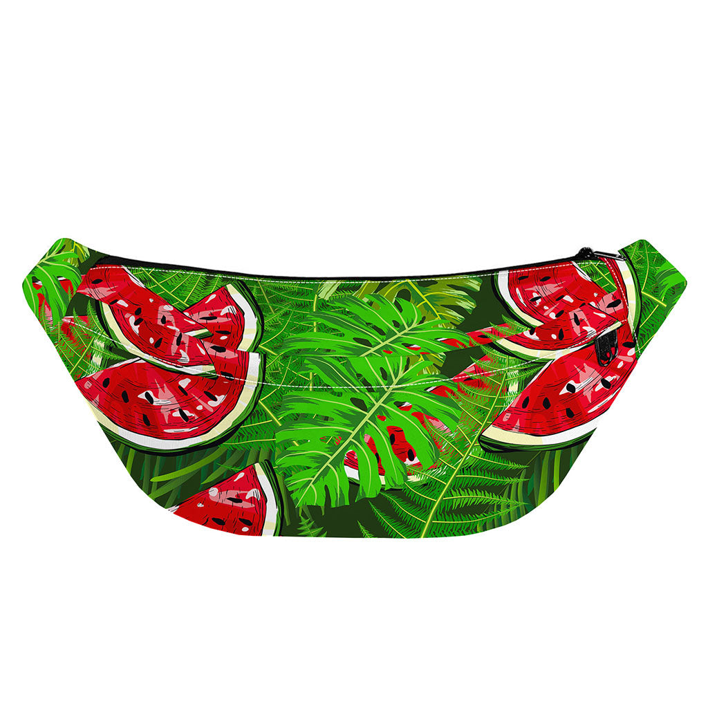 Tropical Leaf Watermelon Pattern Print Fanny Pack