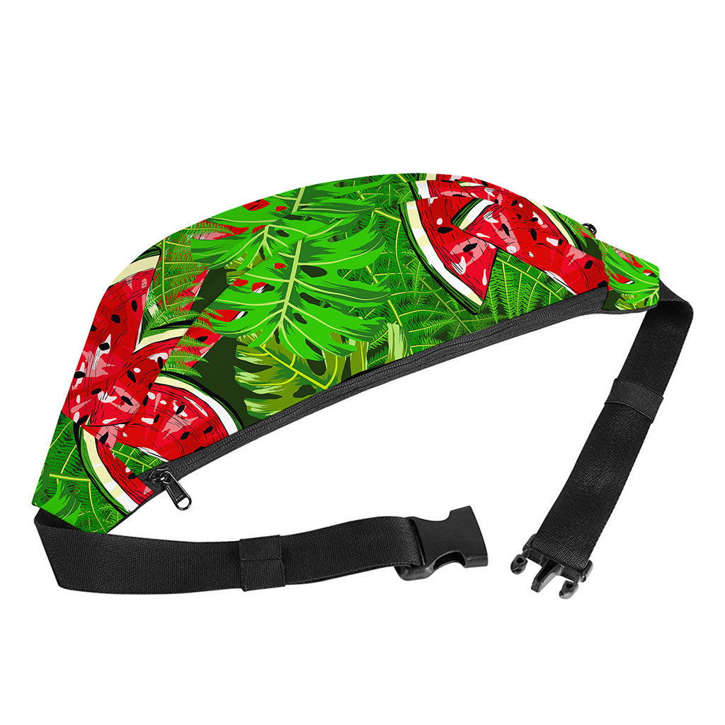 Tropical Leaf Watermelon Pattern Print Fanny Pack
