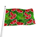 Tropical Leaf Watermelon Pattern Print Flag