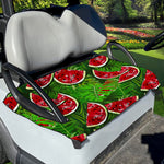 Tropical Leaf Watermelon Pattern Print Golf Cart Seat Cover