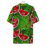 Tropical Leaf Watermelon Pattern Print Hawaiian Shirt