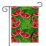 Tropical Leaf Watermelon Pattern Print House Flag