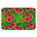 Tropical Leaf Watermelon Pattern Print Indoor Door Mat