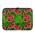 Tropical Leaf Watermelon Pattern Print Laptop Sleeve