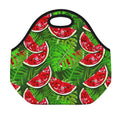 Tropical Leaf Watermelon Pattern Print Neoprene Lunch Bag