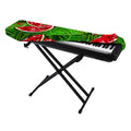 Tropical Leaf Watermelon Pattern Print Piano Keyboard Cover