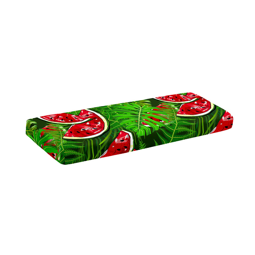 Tropical Leaf Watermelon Pattern Print Piano Keyboard Cover