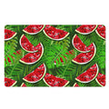 Tropical Leaf Watermelon Pattern Print Polyester Doormat