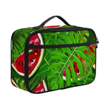 Tropical Leaf Watermelon Pattern Print Portable Lunch Bag