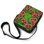 Tropical Leaf Watermelon Pattern Print Rectangular Crossbody Bag
