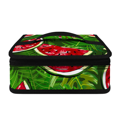 Tropical Leaf Watermelon Pattern Print Small Lunch Bag