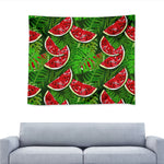 Tropical Leaf Watermelon Pattern Print Tapestry