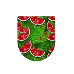 Tropical Leaf Watermelon Pattern Print Toilet Lid Cover