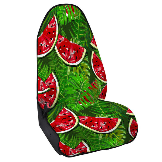 Tropical Leaf Watermelon Pattern Print Waterproof Car Seat Cover