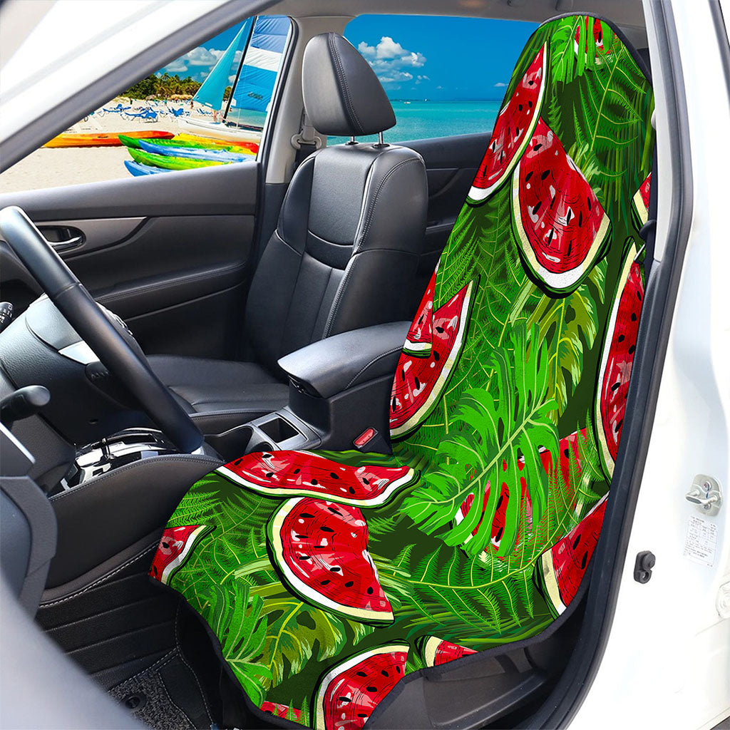 Tropical Leaf Watermelon Pattern Print Waterproof Car Seat Cover